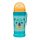 Canpol babies Cseppmentes sport itatópohár, szilikon szívószállal, 350 ml, HELLO LITTLE - türkiz