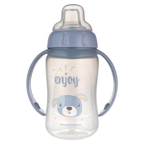 Canpol babies Tanulópohár szilikon ivócsőrrel, CUTE ANIMALS, 320ml, kutya