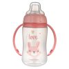 Canpol babies Tanulópohár szilikon ivócsőrrel, CUTE ANIMALS, 320ml, nyuszi
