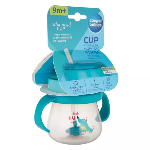 Canpol babies Innovatív itatópohár, flip-top szívószállal, 250 ml