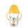 Canpol babies Súlyozott szívószálas cseppmentes itatópohár, 270ml, 6hó+, EXOTIC ANIMALS - sárga
