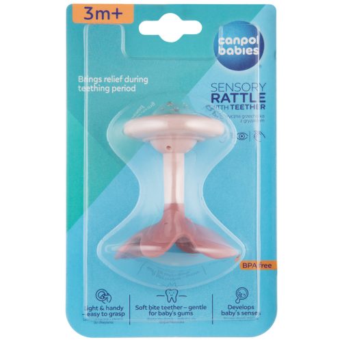 Canpol babies Szenzoros rágóka csörgővel