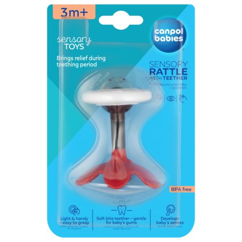 Canpol babies Szenzoros rágóka csörgővel