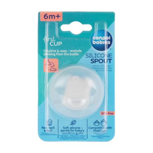 Canpol babies Lecserélhető szilikonos ivócsőr a FirstCup itatópoharakhoz, 1 db