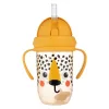 Canpol babies Súlyozott szívószálas itatópohár, 270ml, BabiesBoo, gepárd