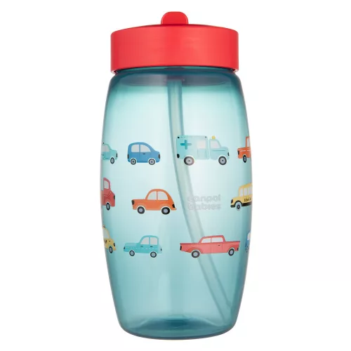 Canpol babies Sport billenő ivócsőrös kulacs, Cars, 400 ml