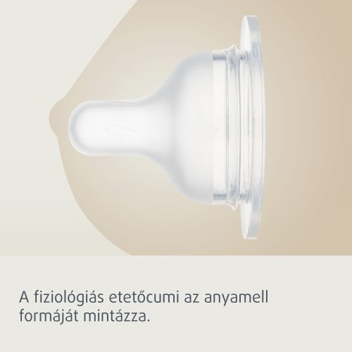 Canpol babies Szilikon etetőcumi az S-alakú cumisüvegekhez, 0hó+, 2db, mini