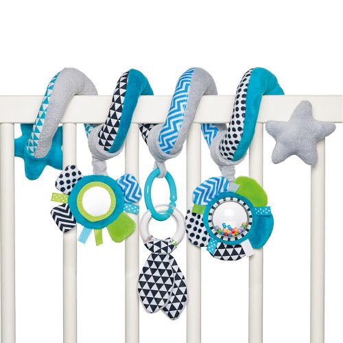 Canpol babies Spirál játék a babakocsira/gyermekágyra - ZigZag kék