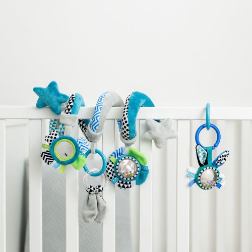 Canpol babies Spirál játék a babakocsira/gyermekágyra - ZigZag kék