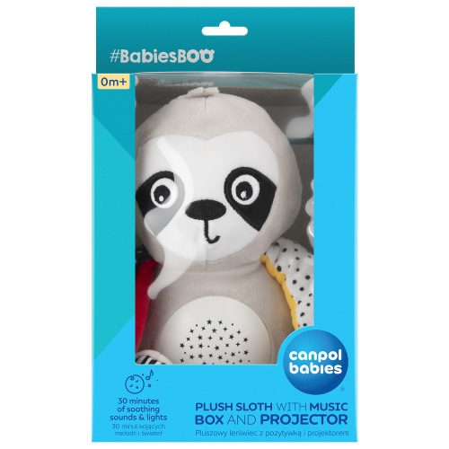 Canpol babies Szenzoros játék dallamokkal és vetítővel 3az1ben BabiesBoo - lajhár
