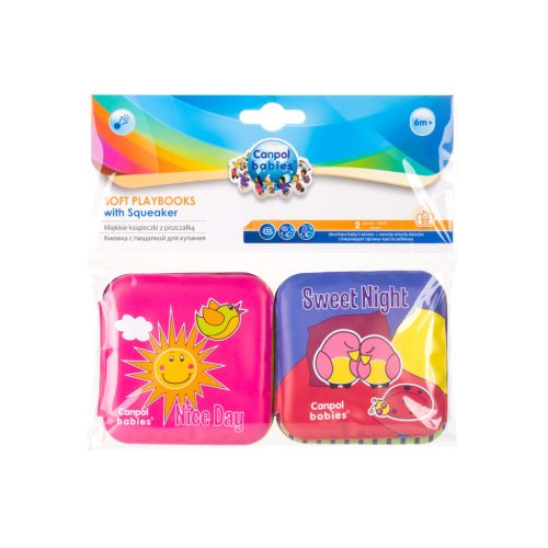 Canpol babies Puha, sípoló, fejlesztőkönyv, DAY&NIGHT, 2db