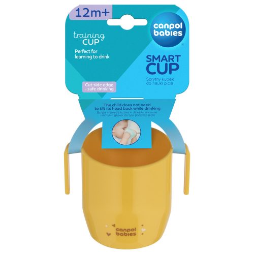 Canpol babies Itatópohár SMART 180 ml 12hó+ - sárga