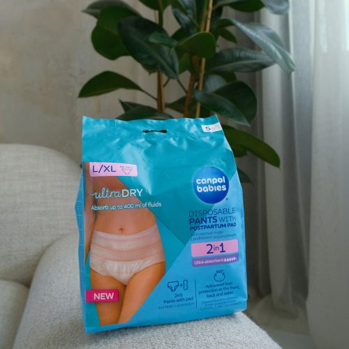 Canpol babies 2az1ben szülés utáni pelenka 5db - L/XL