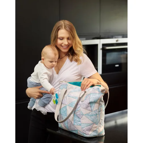 Canpol babies Babakocsi táska, Mama, bézs és türkiz