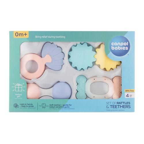 Canpol babies Első csörgőszett, PASTEL