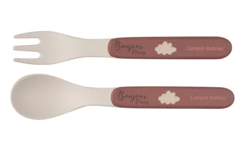 Canpol babies Ebédszett, 5db, BONJOUR PARIS - piros