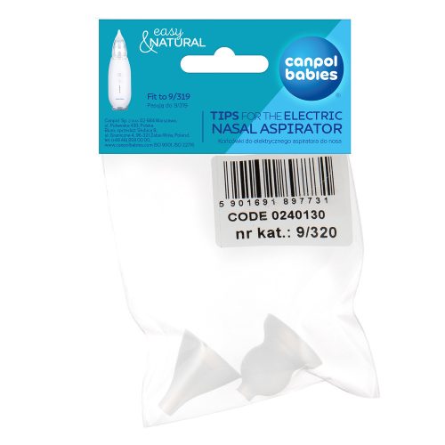 Canpol babies Pótalkatrészek elektromos orrszívóhoz, EASY&NATURAL