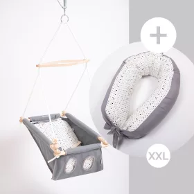   Incababy babahinta Dotties FW + Incababy Kismama Párna Dotties XXL + Incababy hintarugó + hintahorog