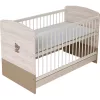 Todi Teddy 70x140-es átalakítható babaágy + Teddy 3 fiókos komód + pelenkázó toldalék