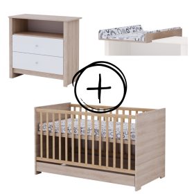  Todi Classic 70x140-es átalakítható babaágy + Classic komód + pelenkázó toldalék