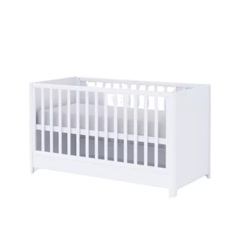 Todi Elegant 3 fiókos komód + 70x140-es átalakítható babaágy + íves pelenkázó toldalék