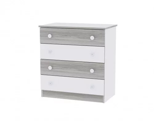 Lorelli Maxi Plus kombi ágy 70x160 + Komód - White & Artwood