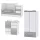 Lorelli Maxi Plus kombi ágy 70x160 + Cupboard pelenkázó komód + Exclusive szekrény - White & Artwood