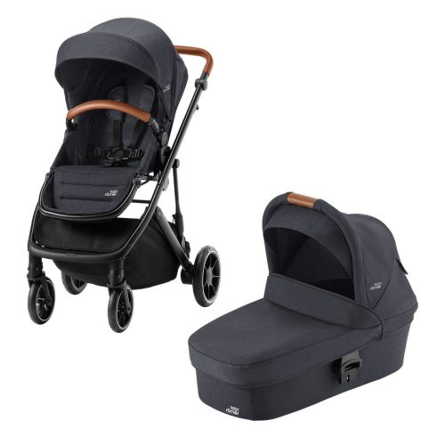 Britax Römer Strider M sport babakocsi + Strider M mózeskosár - Black Shadow