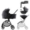 Britax Römer Rio Style 2az1-ben babakocsi +Baby Safe Core hordozó + bázistalp - Carbon Black