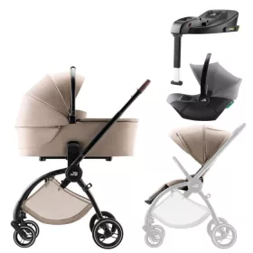   Britax Römer Rio Style 2az1-ben babakocsi +Baby Safe Core hordozó + bázistalp - Teak