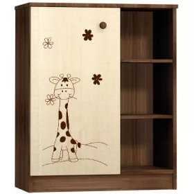   Faktum Makaó Komód - Zsiráf mintával (2 doboz) - juhar/szilva