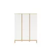 Faktum Loop White&Oak 3 osztású szekrény (5 doboz) - fehér