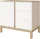 Faktum Loop White&Oak Komód (2 doboz) - fehér