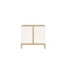 Faktum Loop White&Oak Komód (2 doboz) - fehér