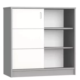 Faktum Alda Selyemszürke Komód (2 doboz) - fehér/szürke