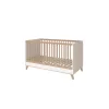 Faktum FLIP White & Oak 120-as babaágy - fehér