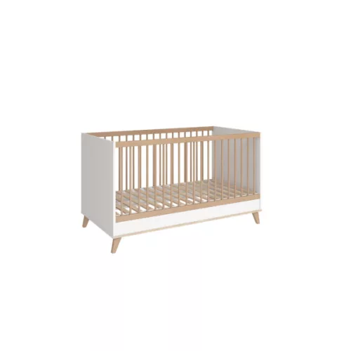 Faktum FLIP White & Oak 120-as babaágy - fehér