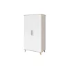 Faktum FLIP White & Oak 2 osztású szekrény (3 doboz) - fehér