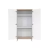 Faktum FLIP White & Oak 2 osztású szekrény (3 doboz) - fehér