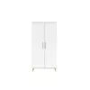 Faktum FLIP White & Oak 2 osztású szekrény (3 doboz) - fehér