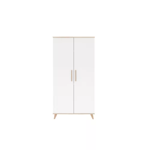 Faktum FLIP White & Oak 2 osztású szekrény (3 doboz) - fehér