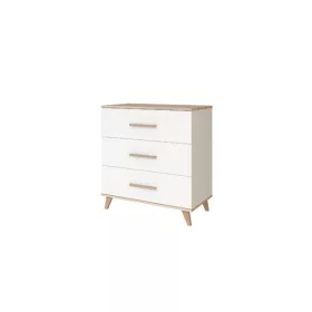 Faktum FLIP White & Oak komód (2 doboz) - fehér