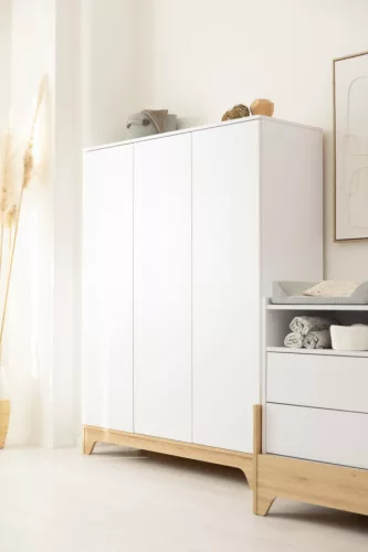 Faktum LUMINA White 3 osztású szekrény (5 doboz) - fehér
