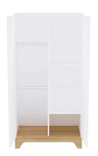 Faktum LUMINA White 2 osztású szekrény (3 doboz) - fehér