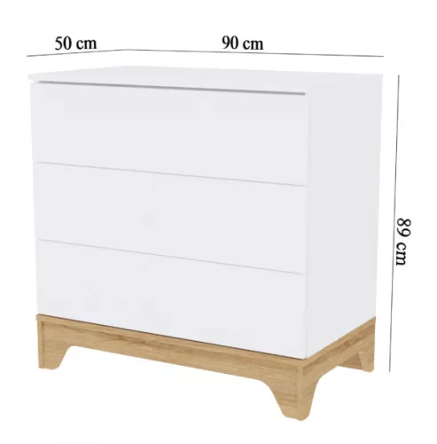 Faktum LUMINA White Komód (2 doboz) - fehér