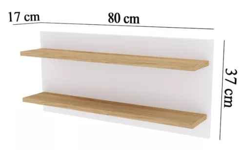 Faktum LUMINA White Falipolc - fehér