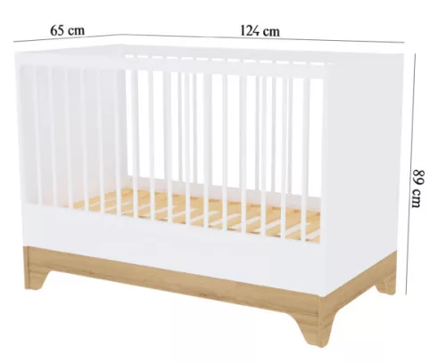 Faktum LUMINA White 120-as babaágy - fehér