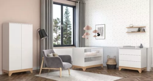 Faktum LUMINA White Átalakítható 140-es babaágy (2 doboz) - fehér
