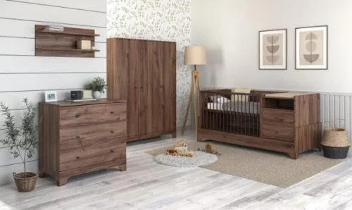 Faktum Nest Walnut 3 osztású szekrény (5 doboz) - mogyoró