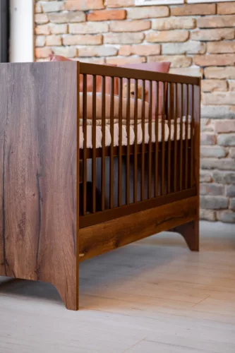 Faktum Nest Walnut 120-as babaágy - mogyoró